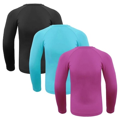 Kit 3 Camisas Térmicas Selene Proteção UV50+ - Infantil - Foto 2