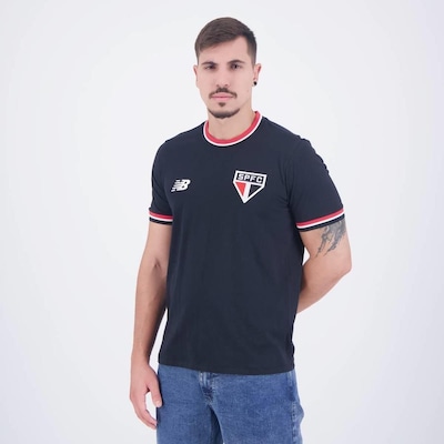 Camiseta New Balance São Paulo Retrô - Masculina - Foto 3