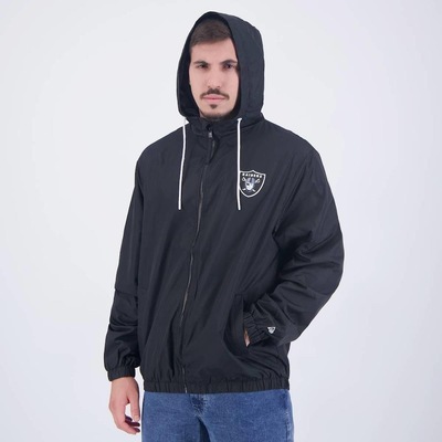 Jaqueta New Era NFL Las Vegas Raiders Windbreaker Basic - Masculina - Foto 3