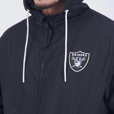 Jaqueta New Era NFL Las Vegas Raiders Windbreaker Basic - Masculina - Foto 5