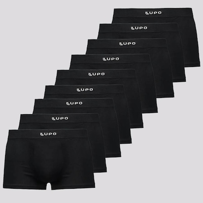 Cueca Boxer Lupo Microfibra - 9 Unidades - Adulto - Foto 1