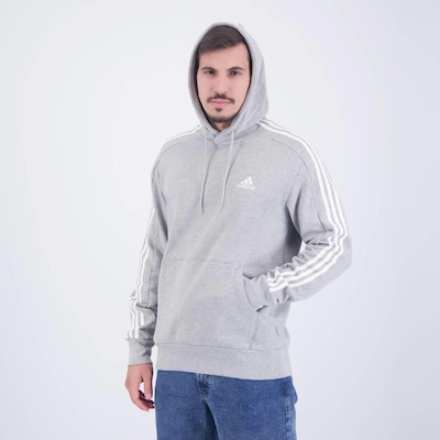 Blusão de Moletom adidas 3 Listras - Masculino - Foto 3