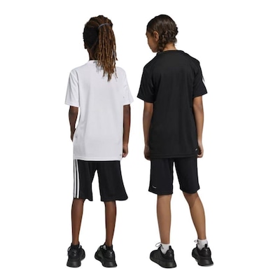 Shorts adidas Aeroready Essential 3 Stripes - Infantil - Foto 5