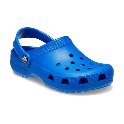 Sandália Crocs Classic Clog Kids Blue Bolt - Infantil - Foto 2