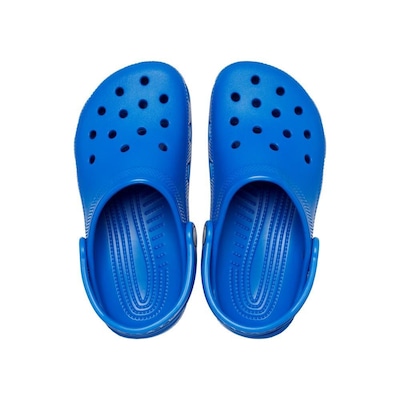 Sandália Crocs Classic Clog Kids Blue Bolt - Infantil - Foto 5