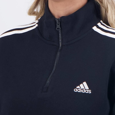 Blusão adidas 3 Stripes com Zíper - Feminino - Foto 5