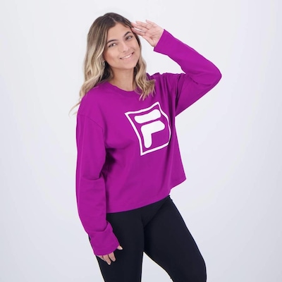 Camiseta Manga Longa Fila F-Box - Feminina - Foto 2