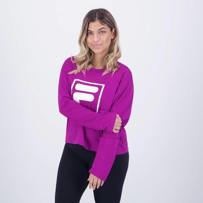 Camiseta Manga Longa Fila F-Box - Feminina - Foto 3