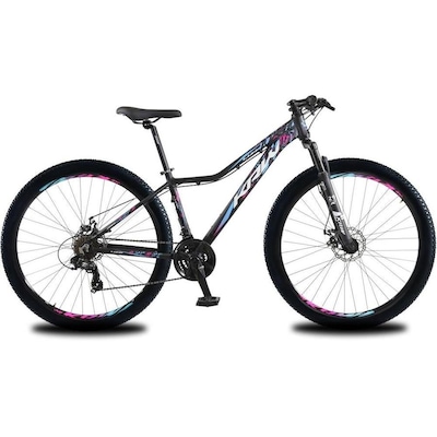 Bicicleta aro 29 Krw alumínio Shimano Tz 24 Velocidades Freio a Disco Suspensão Mountain Bike Kr9 - Adulto - Foto 2