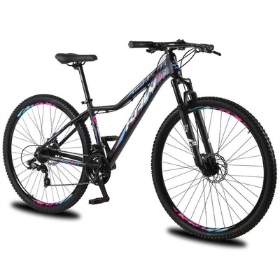 Bicicleta aro 29 Krw alumínio Shimano Tz 24 Velocidades Freio a Disco Suspensão Mountain Bike Kr9 - Adulto - Foto 1