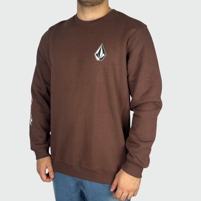 Blusão de Moletom sem Capuz Volcom Careca Iconic - Masculino - Foto 3