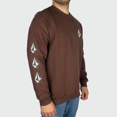 Blusão de Moletom sem Capuz Volcom Careca Iconic - Masculino - Foto 4