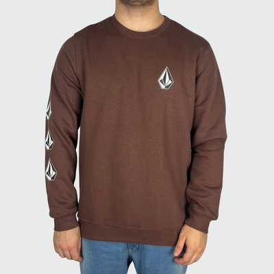 Blusão de Moletom sem Capuz Volcom Careca Iconic - Masculino - Foto 1