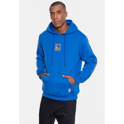 Blusão De Moletom NBA Fechado Golden State Warriors Royal - Masculino - Foto 4