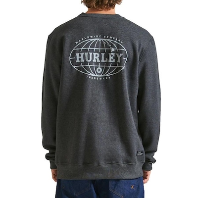 Blusão de Moletom Careca Hurley Global - Masculino - Foto 2