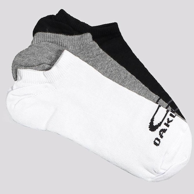 Meia Cano Baixo Oakley Essencial - 3 Pares - Unissex - Foto 1