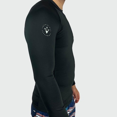 Camiseta Manga Longa Rusty Lycra Long Surf - Masculina - Foto 4