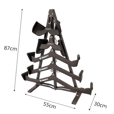 Kit Puxadores Anatômicos para Academia Yangfit + Suporte - Foto 2