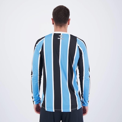 Camisa Umbro Grêmio I 2024 Manga Longa - Masculina - Foto 4