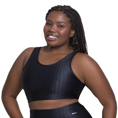 Conjunto Selene: Top Fitness + Calça Legging 3D Plus Size - Feminino - Foto 2