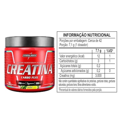 Creatina Carbo Fuel 300G Integralmédica - Foto 2
