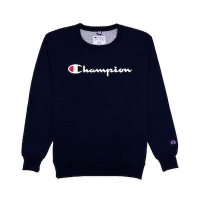 Blusão de Moletom Champion Logo Script Ink - Masculino - Foto 1