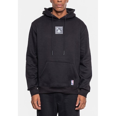 Blusão De Moletom Com Capuz NBA Fechado Brooklyn Nets - Masculino - Foto 3