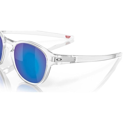 Óculos de Sol Unissex Oakley Latch Matte Clear Prizm Sapphire - Foto 2