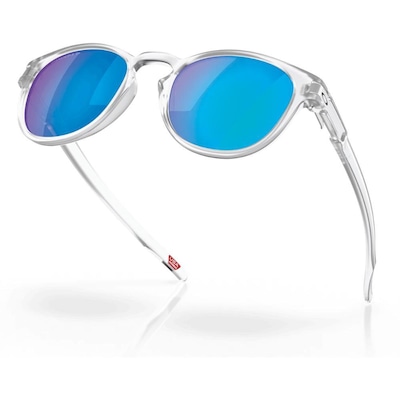 Óculos de Sol Unissex Oakley Latch Matte Clear Prizm Sapphire - Foto 3