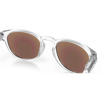 Óculos de Sol Unissex Oakley Latch Matte Clear Prizm Sapphire - Foto 5