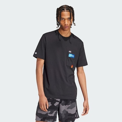 Camiseta adidas Estampada Remoji Pocket - Masculina - Foto 3