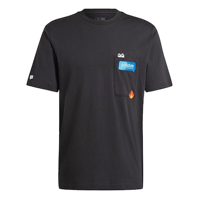 Camiseta adidas Estampada Remoji Pocket - Masculina - Foto 1