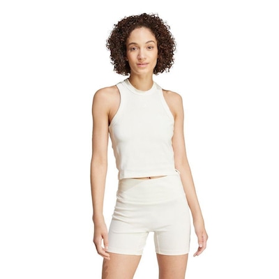 Camiseta Regata Cropped adidas Canelada Lounge - Feminina - Foto 2