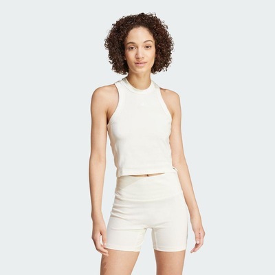 Camiseta Regata Cropped adidas Canelada Lounge - Feminina - Foto 3