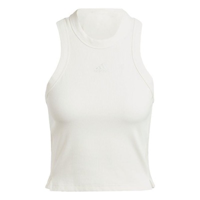 Camiseta Regata Cropped adidas Canelada Lounge - Feminina - Foto 1