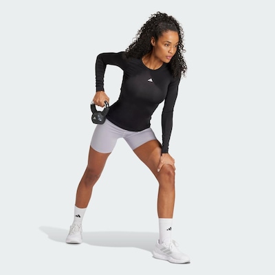 Camiseta adidas Manga Longa Techfit - Feminina - Foto 4
