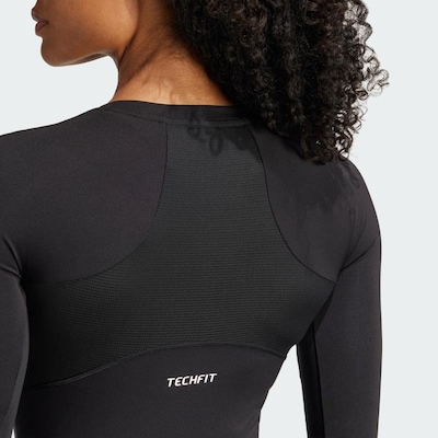 Camiseta adidas Manga Longa Techfit - Feminina - Foto 6