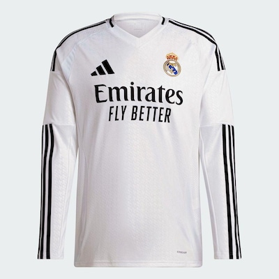 Camisa 1 Manga Longa Real Madrid 24/25 adidas - Masculina - Foto 4