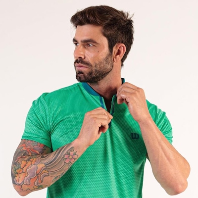 Camiseta Masculina Wilson Slam Zip - Foto 4
