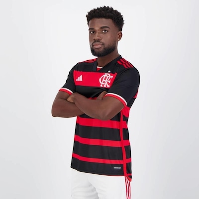 Camisa do Flamengo I 2024 adidas 27 B. Henrique - Masculina - Foto 4