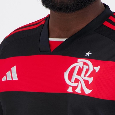 Camisa do Flamengo I 2024 adidas 27 B. Henrique - Masculina - Foto 5