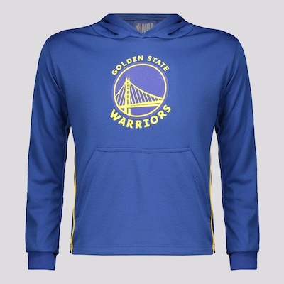 Blusão De Moletom NBA Golden State Rain - Infantil - Foto 1