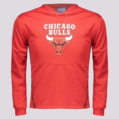 Blusão De Moletom NBA Chicago Bulls Rain - Infantil - Foto 1