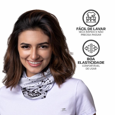 Bandana Faixa Tube Band Esportiva E01 UV50 Muvin - Foto 5