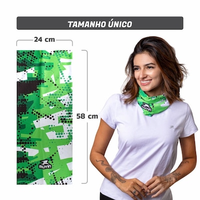 Bandana Faixa Tube Band Esportiva E01 UV50 Muvin - Foto 3