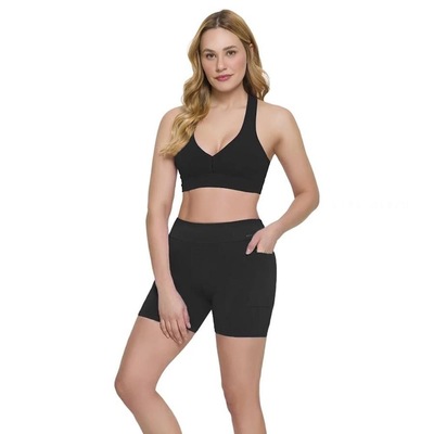 Conjunto Selene: Top Fitness com Bojo + Shorts Fitness - Feminino - Foto 1