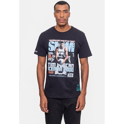 Camiseta Mitchell & Ness NBA Slam Tim Duncan San Antonio Spurs - Masculina - Foto 4