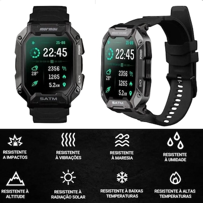 Relógio Smartwatch Mormaii Resistente 5ATm - Unissex - Foto 5