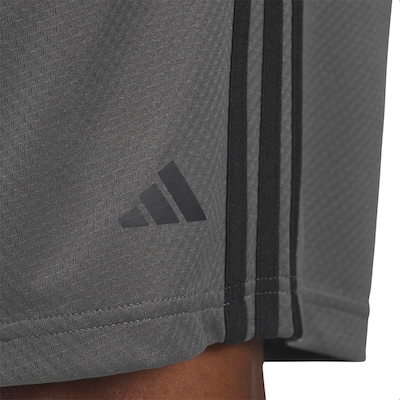 Shorts adidas Malha 3-Stripes Aeroready - Masculino - Foto 4