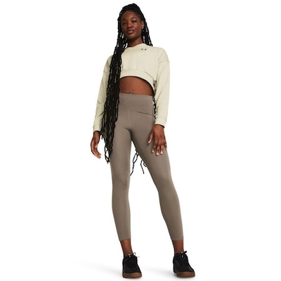 Blusão Cropped de Moletom Under Armour Rival Terry Oversized - Feminino - Foto 3